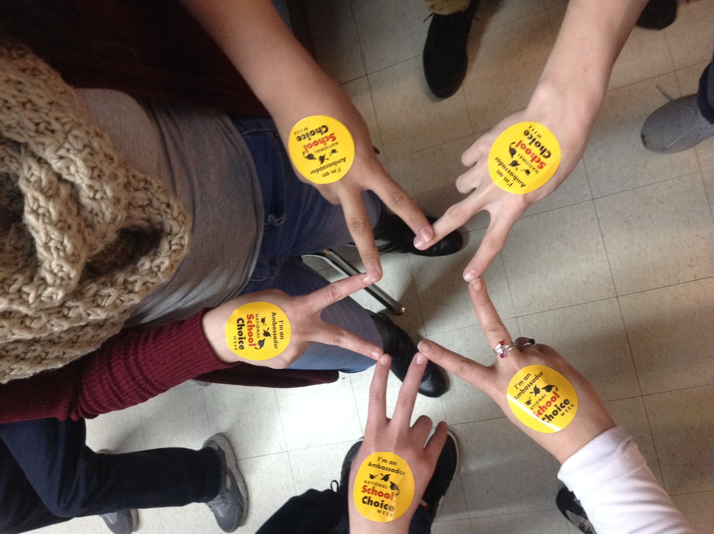 Fun with stickers - Hampden Charter School of Science