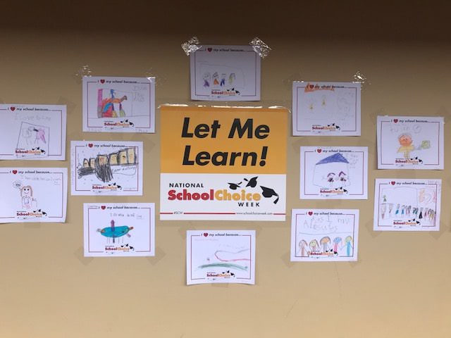 Wall display at The Creative Learning Center