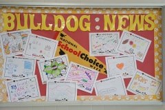 Bulletin board decorating - Perry Central High School, New Augusta, MS
