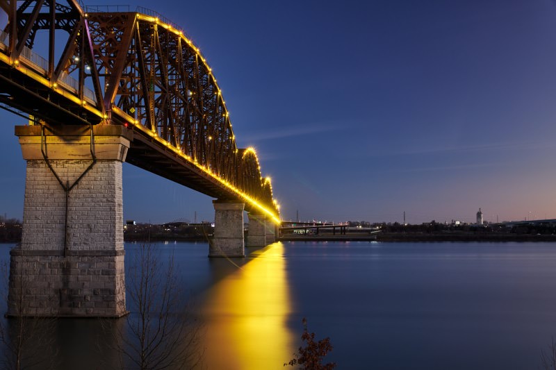 Big Four Bridge at Waterfront Park, Louisville, Kentucky 2021