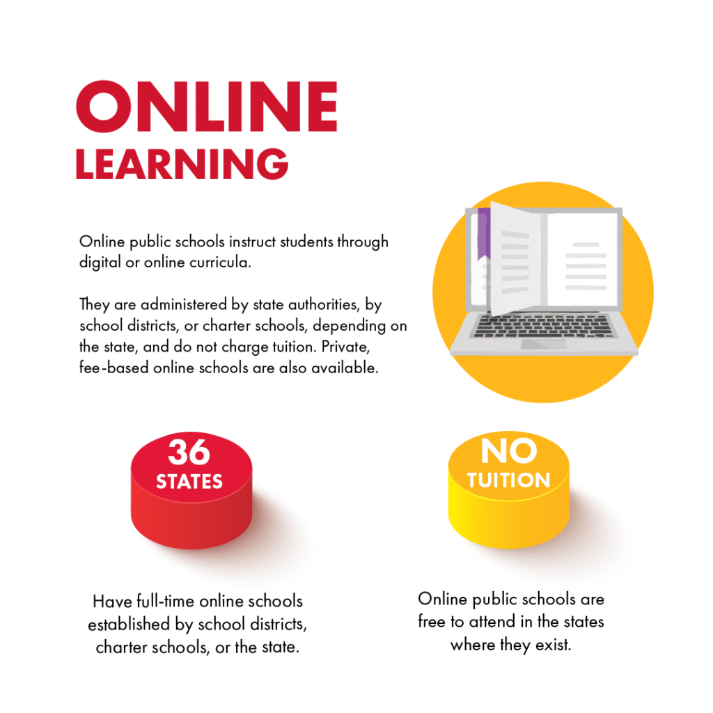online learning infographic 2023