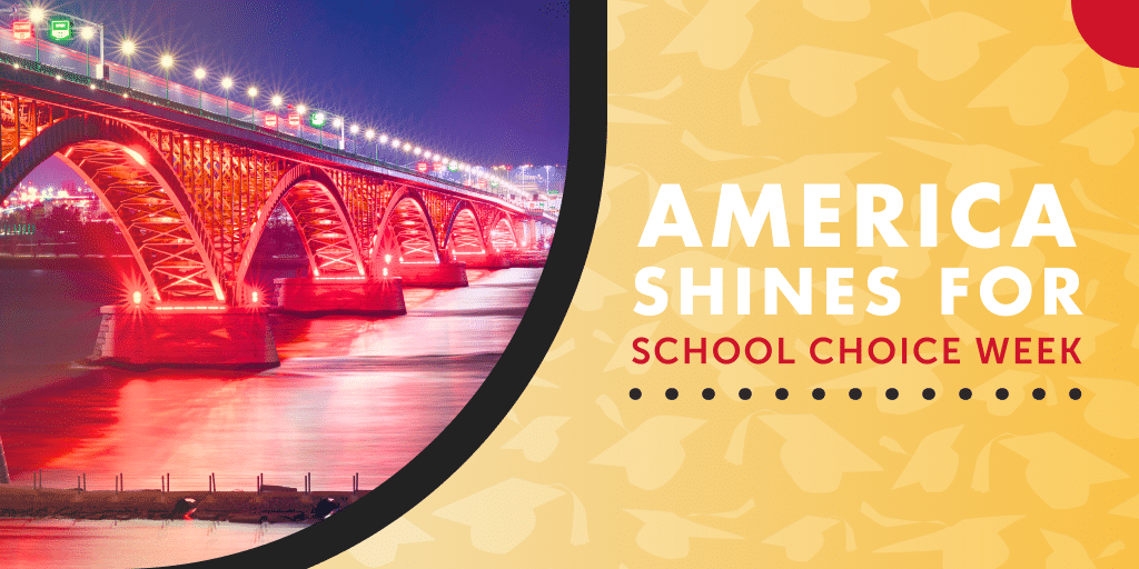 Landmarks Across America Shine for School Choice Week 2024!